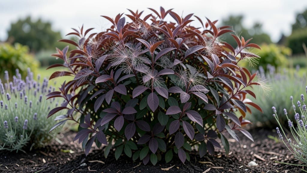 Purple Leaf Smoke Bush: Dwarf Variety Thrives in Containers With Minimal Care