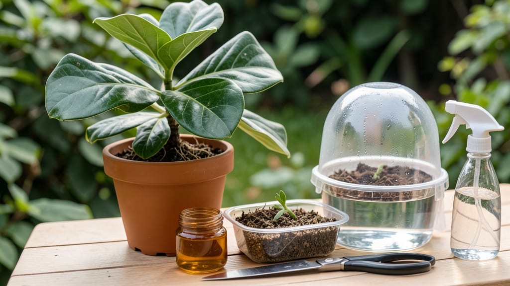 Fiddle Leaf Tree Propagation: Rooting Water Method for Fast Success