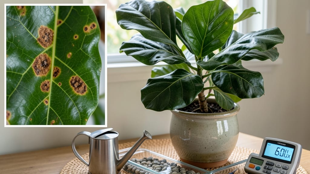 New Fiddle Leaf Fig Leaves Brown Spots: Brown Spots Cure With Science-Backed Fixes