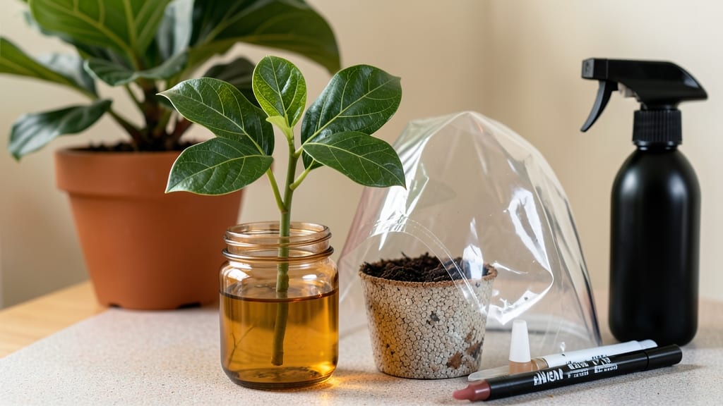 Fiddle Leaf Ficus Propagation: Stem-Cutting Success in Water or Soil