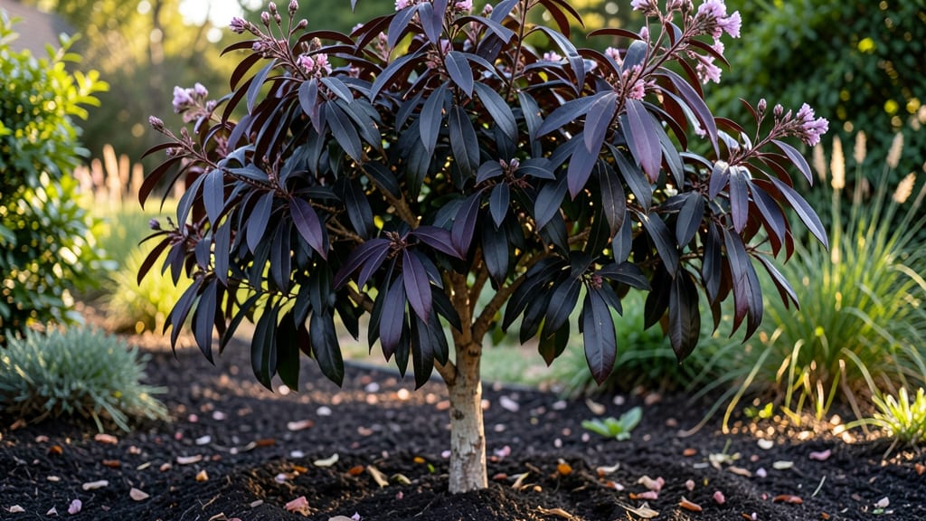 Black Leaf Crepe Myrtle: Year-Round Privacy Screen With Minimal Pruning