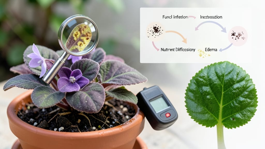 African Violet Leaf Discoloration: Quick Fixes for Yellowing and Brown Spots